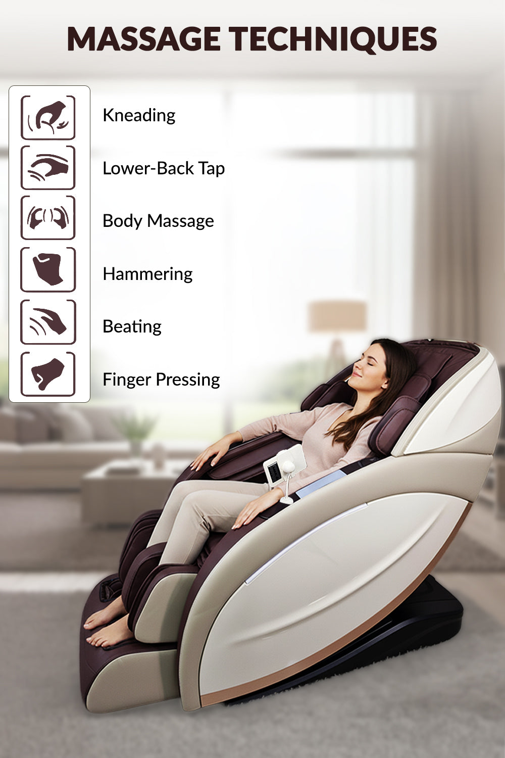 Deemark Massage Chair: Ultimate Comfort and Relaxation ( SB008 WLT3266)